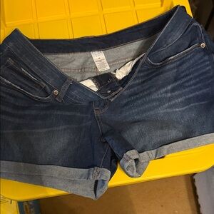 Time and Tru Dark Blue Denim Jean Shorts